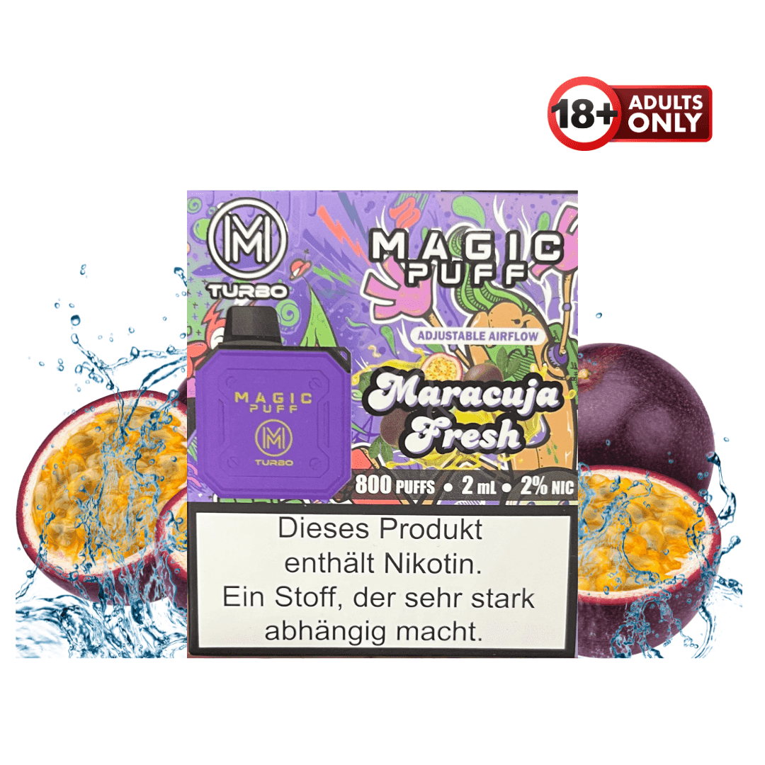 Magic Puff Turbo 800 Maracuja Fresh - EdenVape24